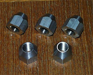 Titanium wheel nuts